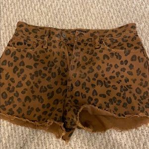 leopard print shorts